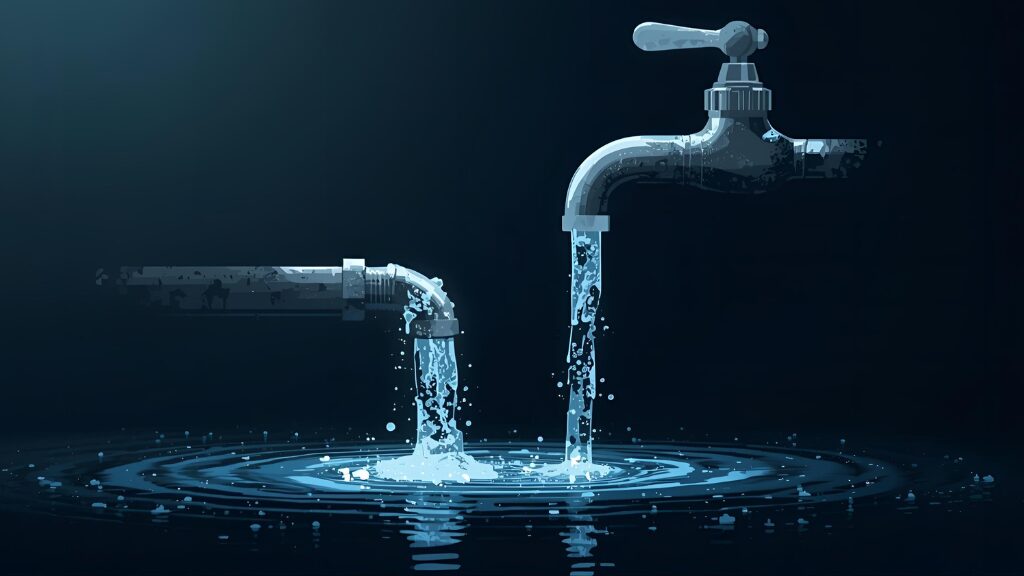 尿酸の産生過剰と排泄低下を示すバランス図