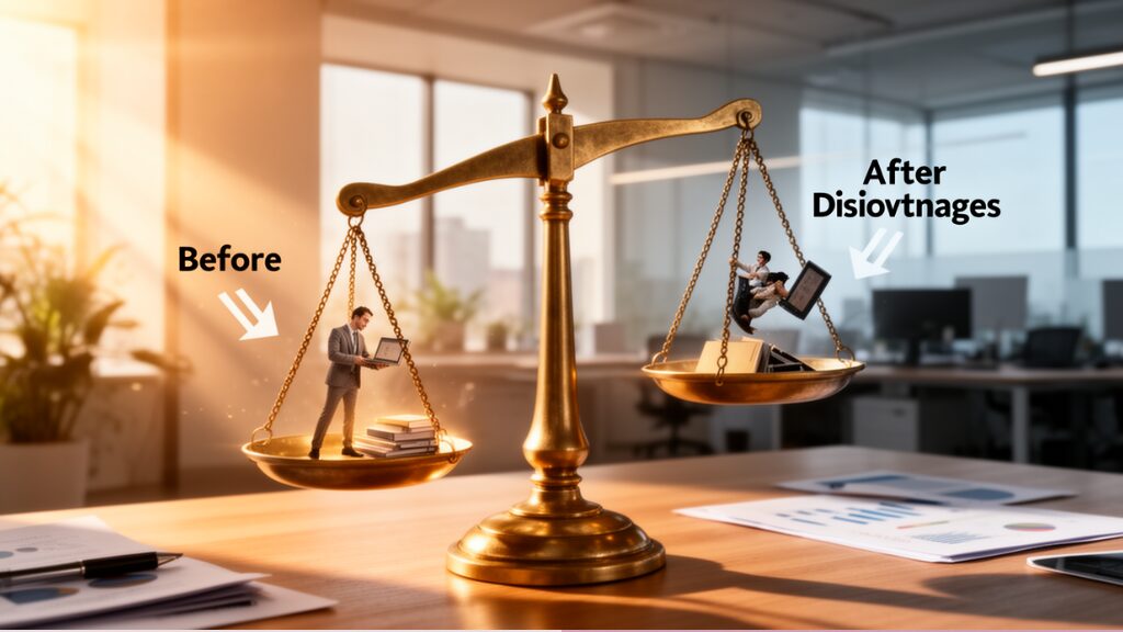 退職と休職のタイミングによる金銭的メリットの比較図