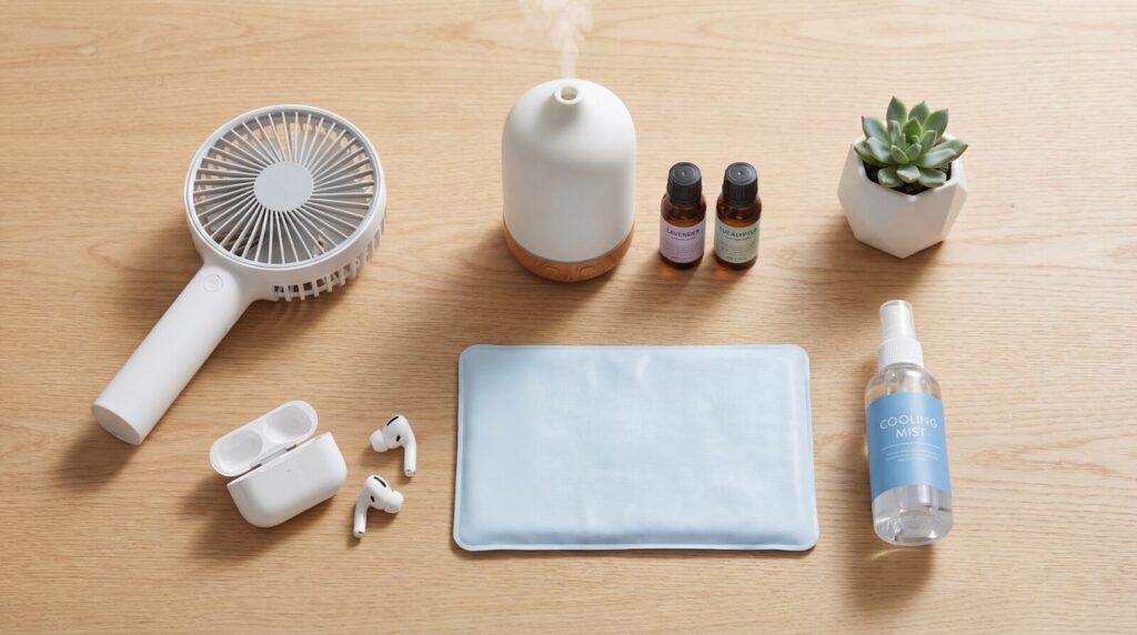 オフィスで更年期症状を和らげるための便利グッズ