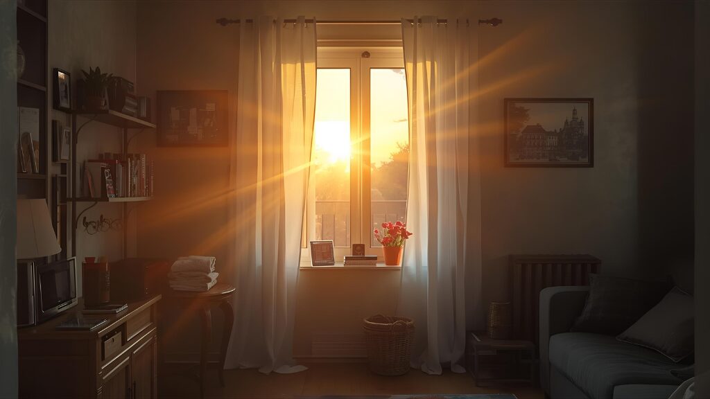 冬バテ対策として朝日を浴びて体内時計をリセットする