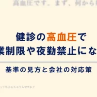 健診の高血圧と就業制限・夜勤禁止の基準を解説する記事のアイキャッチ